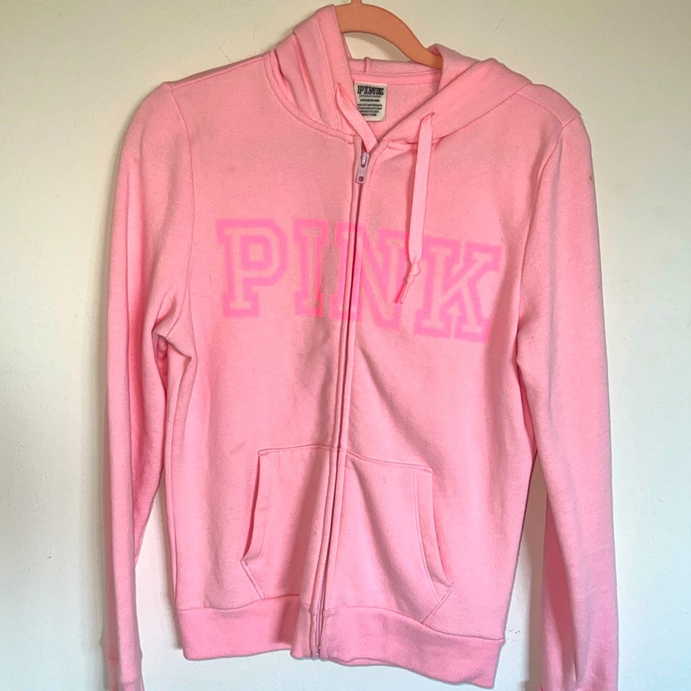 PINK zip up hoodie